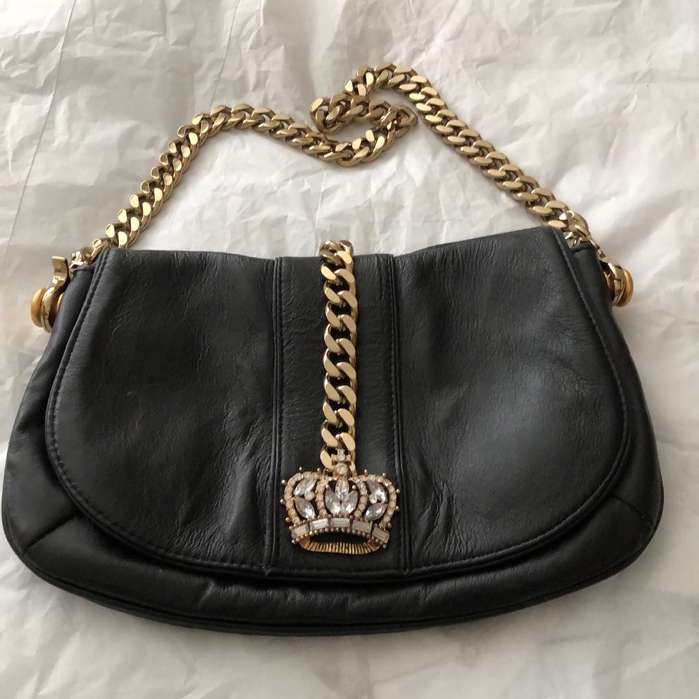 WILSONS LEATHER CLUTCH HANDBAG WITH CHAIN STRAP!